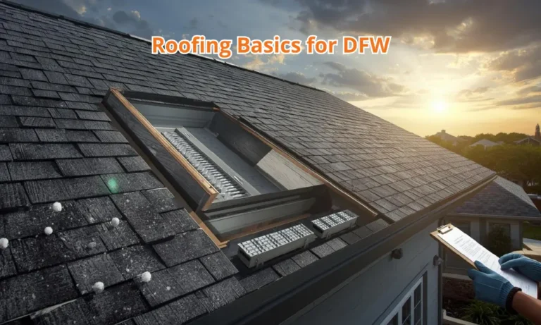 Roofing basics for DFW, showcasing essential techniques and materials for effective roofing in the Dallas-Fort Worth area.