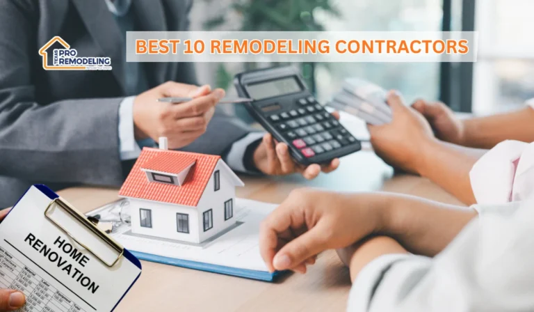 Featured image for best remodeling contractors showing a home renovation consultation with budget planning and contractor comparison.