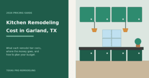 Kitchen remodeling cost in Garland, TX 2026 pricing guide by Texas Pro Remodeling